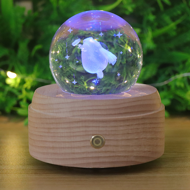 RGB Crystal Ball Night Light mit Musikbox