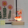 Tierreihe Nightlight Fox Muster USB -Acryllampe