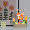 Tierreihe Nightlight Fox Muster USB -Acryllampe