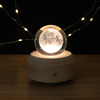 Dimmbare 3D -Kristall -Nacht -Lampe mit Musikbox