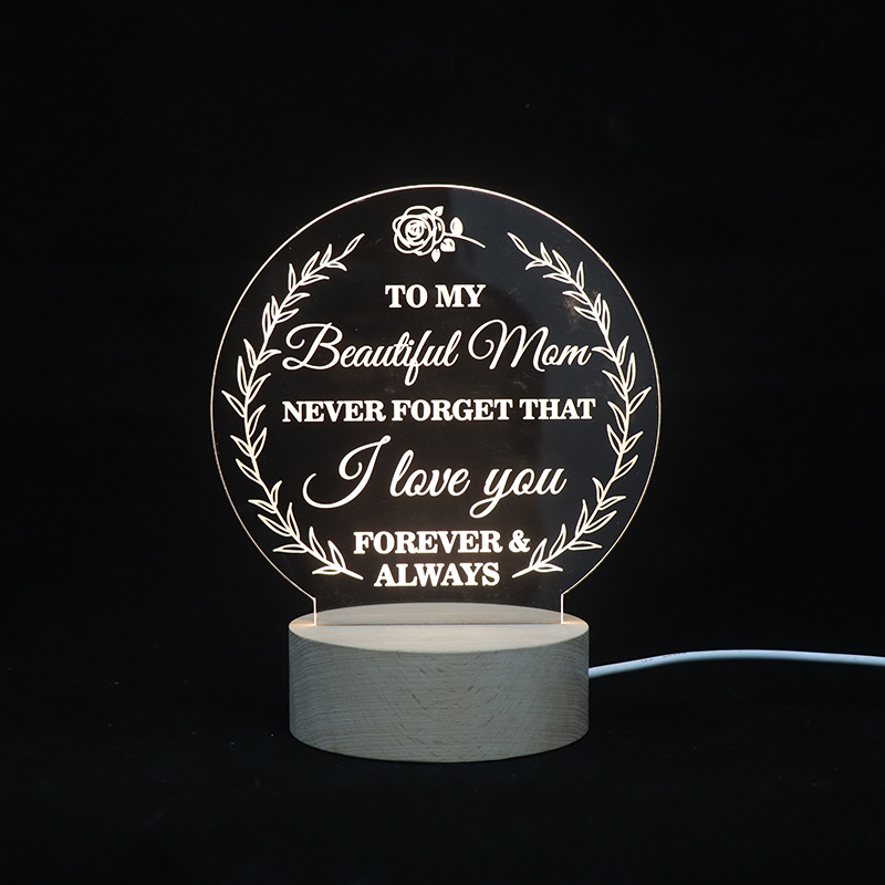 Personalisierte Festivalgrüße Acryllampe