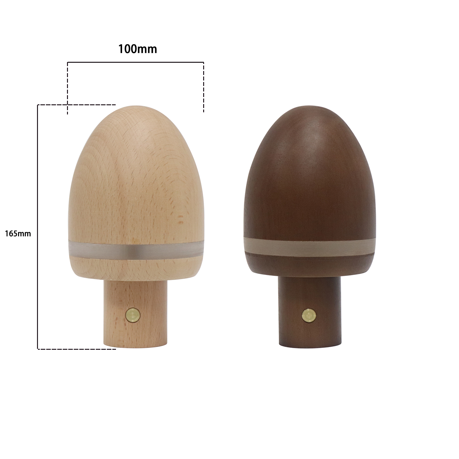 Kleine Eiscremeform Holz Nachtlicht
