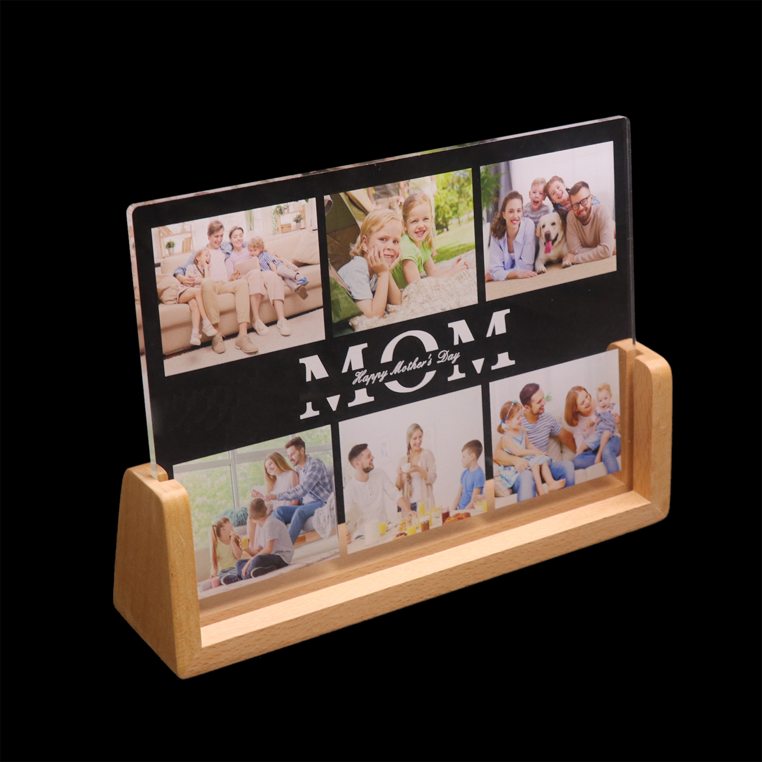 Customized Photo u form Acryl -LED -Fotorahmen Licht