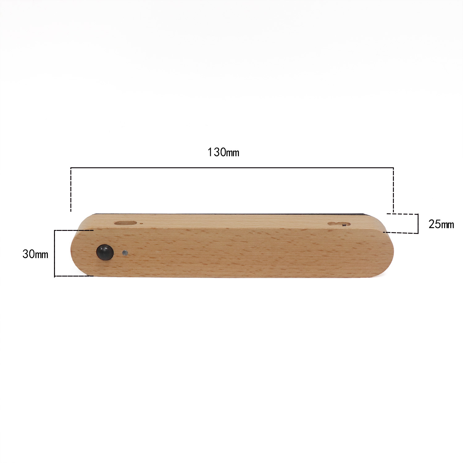 Holzspiegel vordere Licht USB -Magnetsensor Wandleuchte