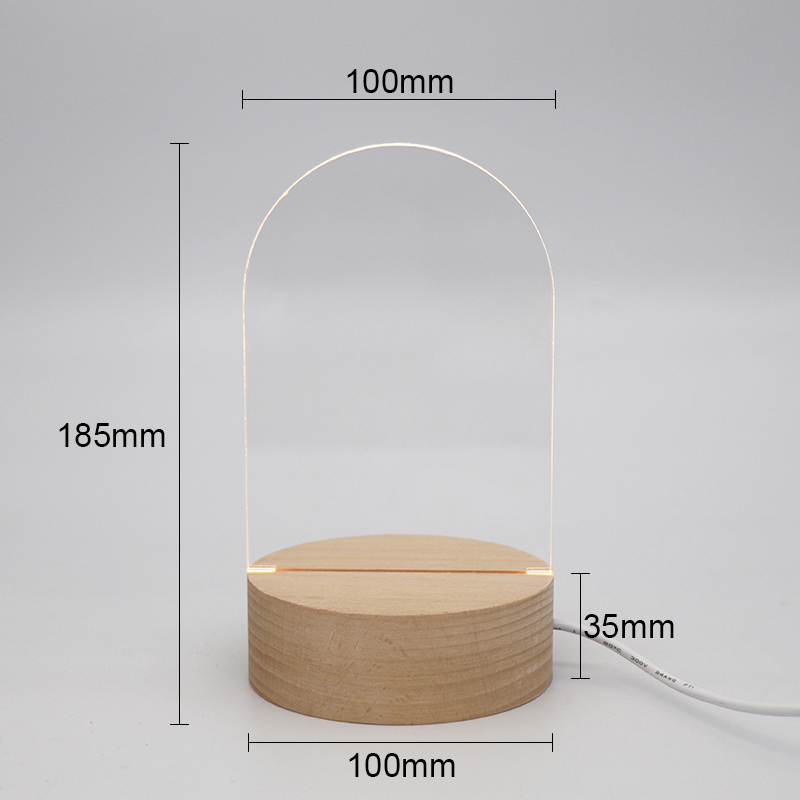 Bogenform DIY Acrylnachtlicht