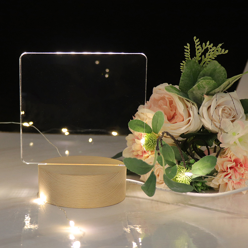 Einfache und kreative leere Hand gezogene DIY -Acryllampe