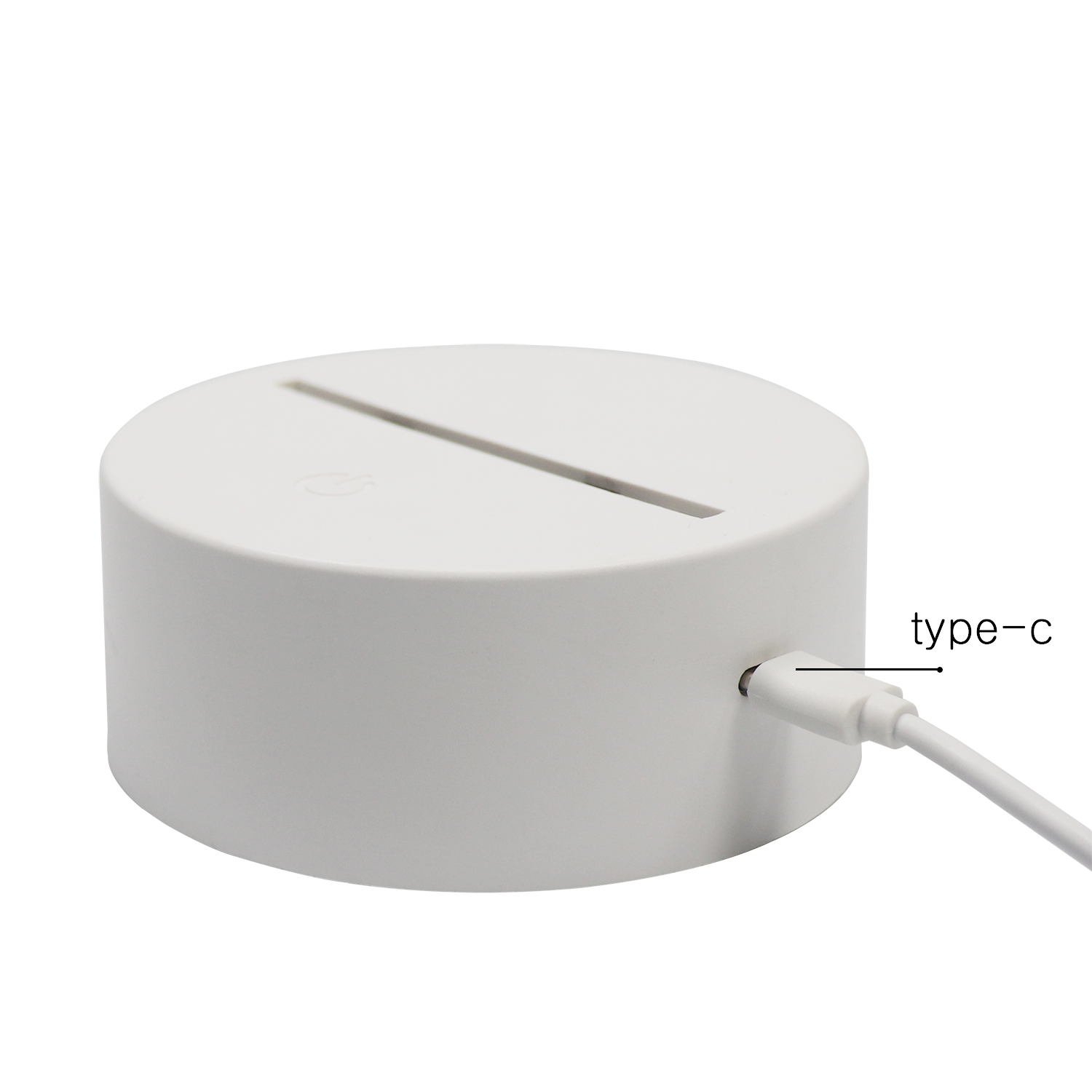 Weißer runde ABS RGB Acryl -LED -Lichtbasis