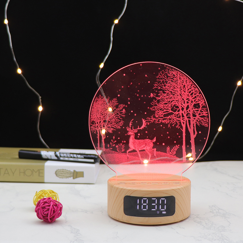 3D Custom Creative Visualisierung Lampe Bluetooth 3D wiederaufladbares LED -Tischleuchte