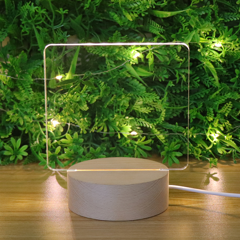 Einfache und kreative leere Hand gezogene DIY -Acryllampe