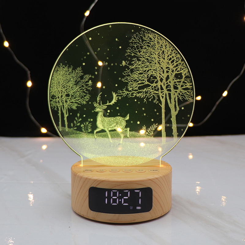 3D Custom Creative Visualisierung Lampe Bluetooth 3D wiederaufladbares LED -Tischleuchte