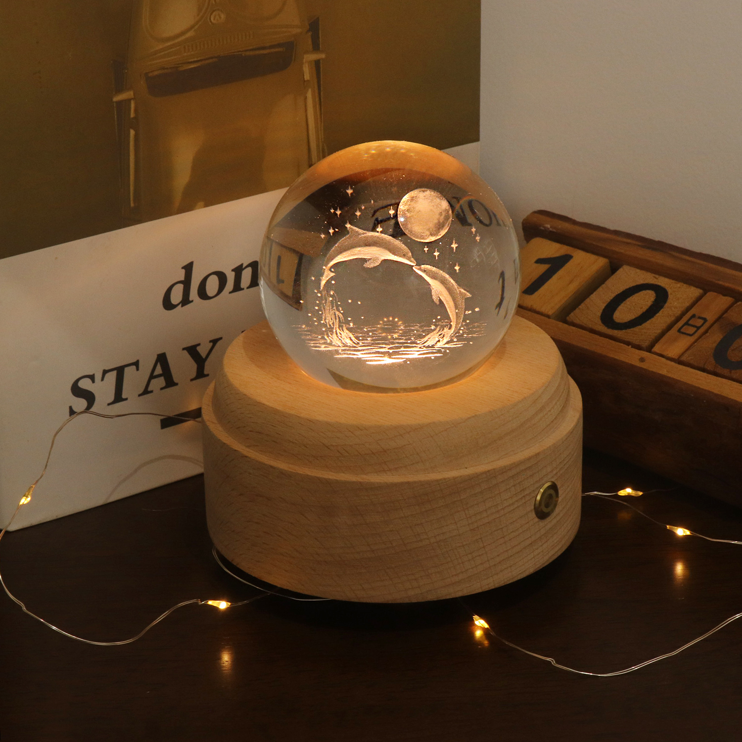 Marine Life Crystal Ball Night Light