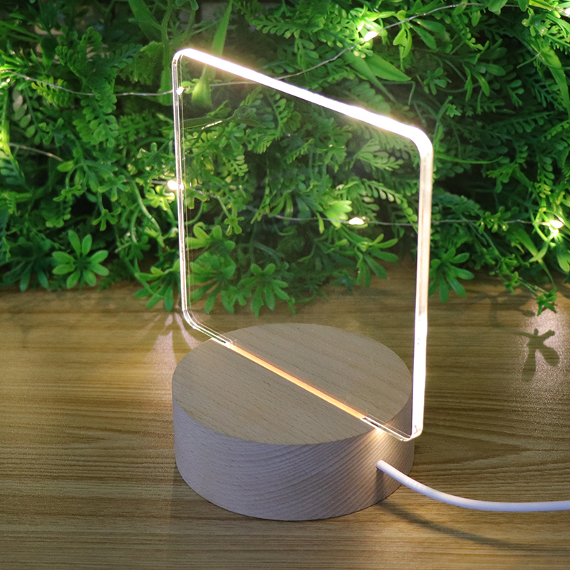 Einfache und kreative leere Hand gezogene DIY -Acryllampe