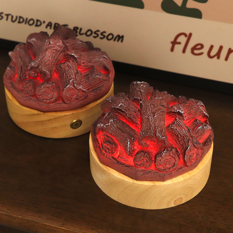 Weißes Geräuschflamme LED -Nachtlicht LED