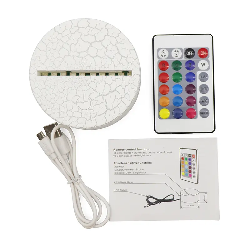 RGB Crack ABS -LED -Anzeige mit Batteriekasten