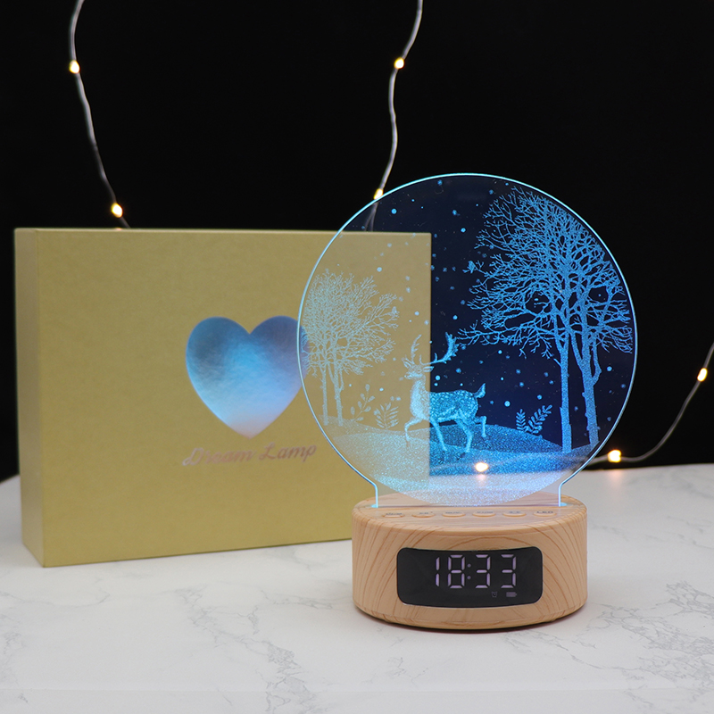 3D Custom Creative Visualisierung Lampe Bluetooth 3D wiederaufladbares LED -Tischleuchte