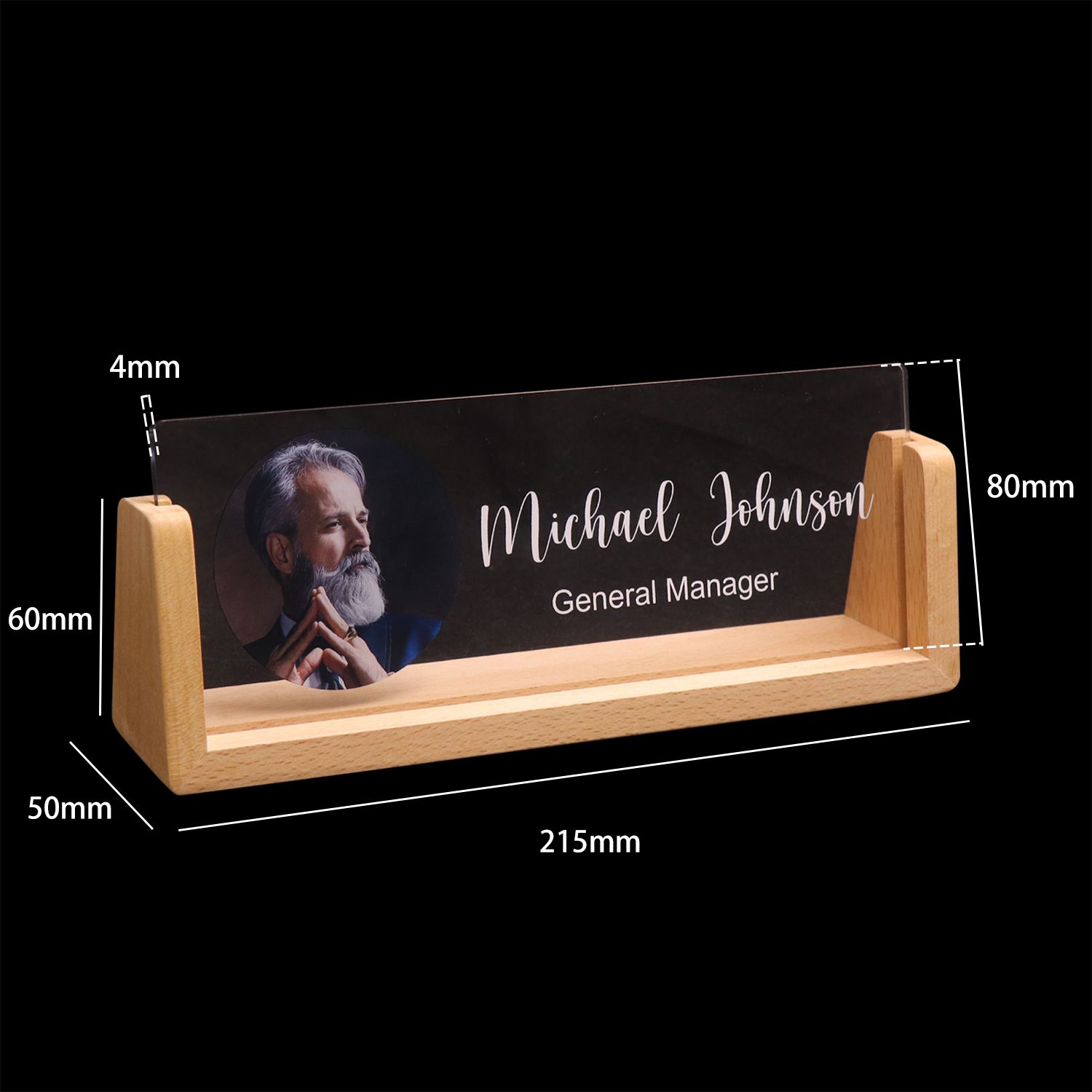 Acrylnachtlicht U-förmige Halterung Custom Photo Frame Light