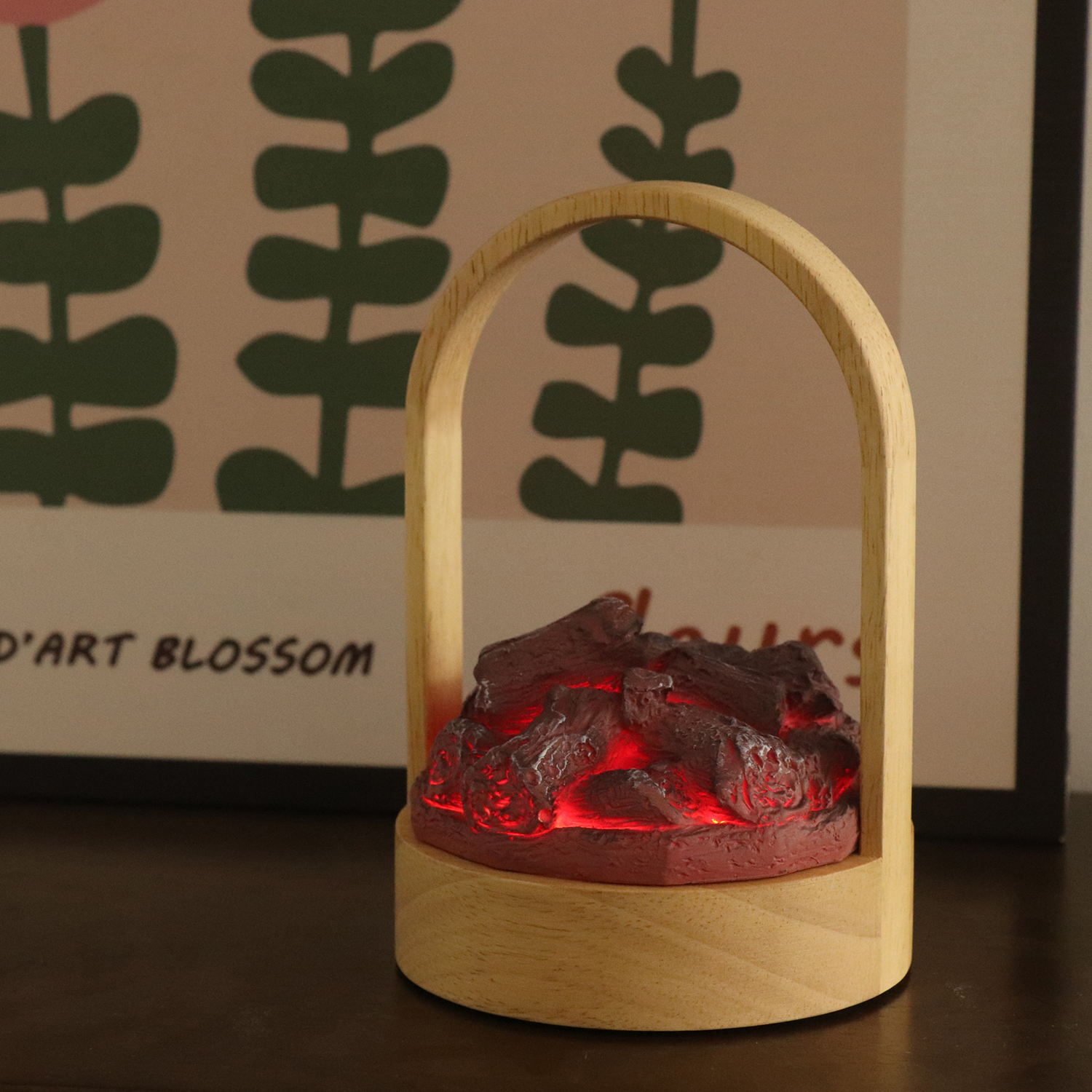 Weißes Geräuschflamme LED -Nachtlicht LED