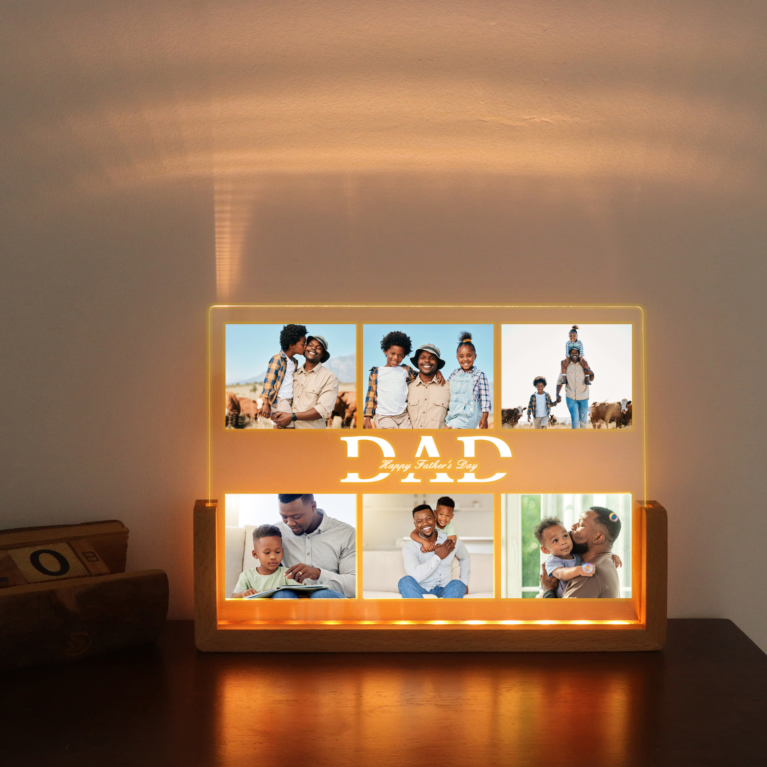 Customized Photo u form Acryl -LED -Fotorahmen Licht