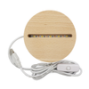 USB -Holz -LED -Nachtlampenbasis für Acryl