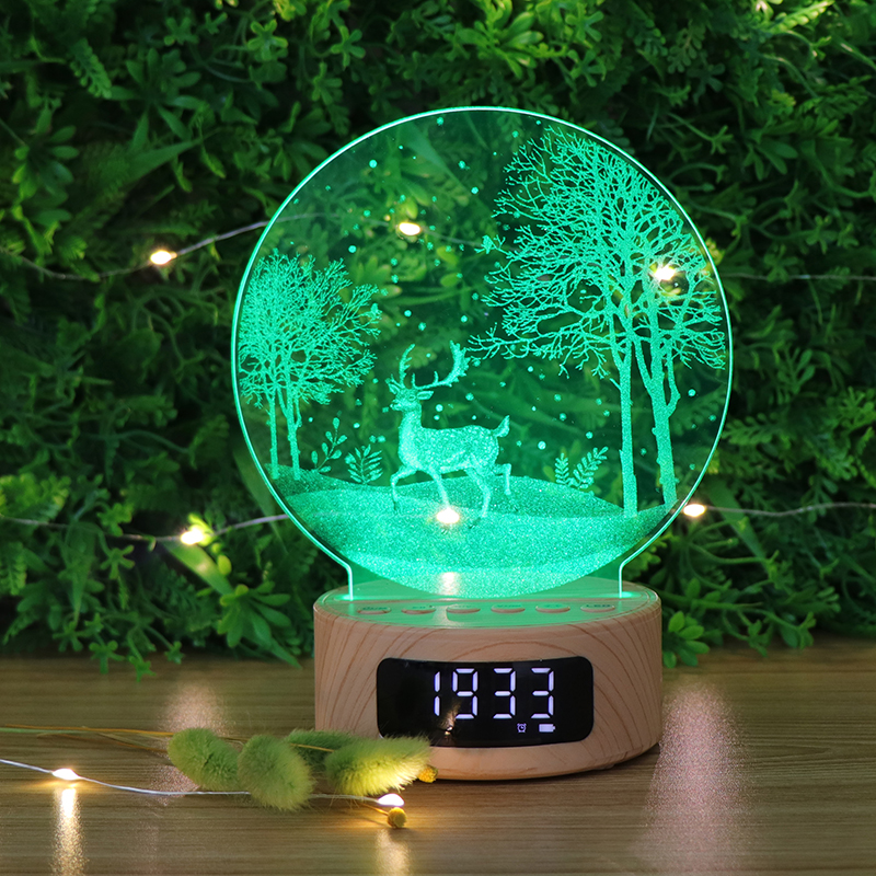 3D Custom Creative Visualisierung Lampe Bluetooth 3D wiederaufladbares LED -Tischleuchte